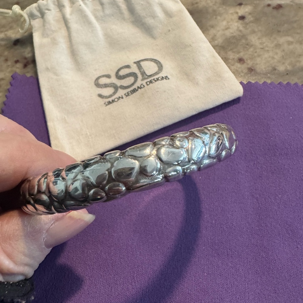 Simon Sebbag Silver Textured Bangle